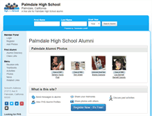 Tablet Screenshot of palmdalehighschool.net